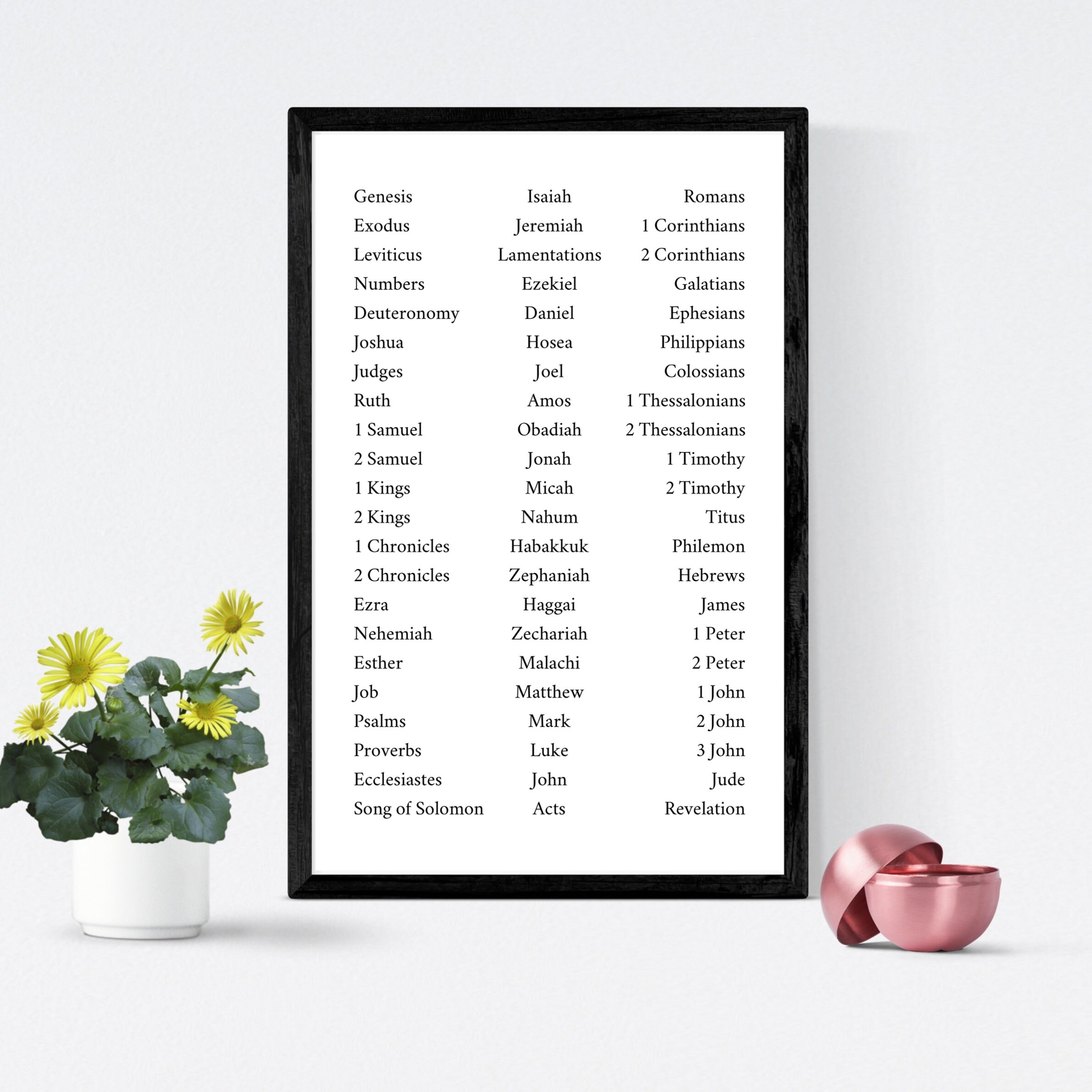 Books of the Bible Printable Poster, Digital Download of the Books of the Bible, Bible Poster ...