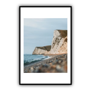 Jurassic Klippen - Kunstdruck - Lulworth, Dorset, UK - Landschaft / Foto / Natur / Seelandschaft / Wand Kunst / Küste / Wasser / Strand / Klippe
