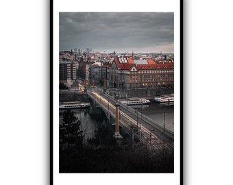 Original Art Cityscape Original Art Large Canvas Gemälde City Skyline Abstrakte botanische Wandkunst neutrale Wandkunst
