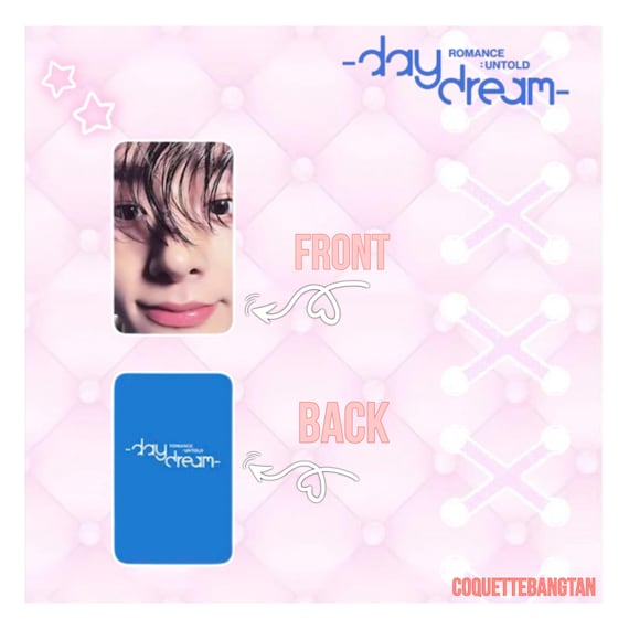Kpop Enhypen Fanmade Daydream Photocards - Romance Untold