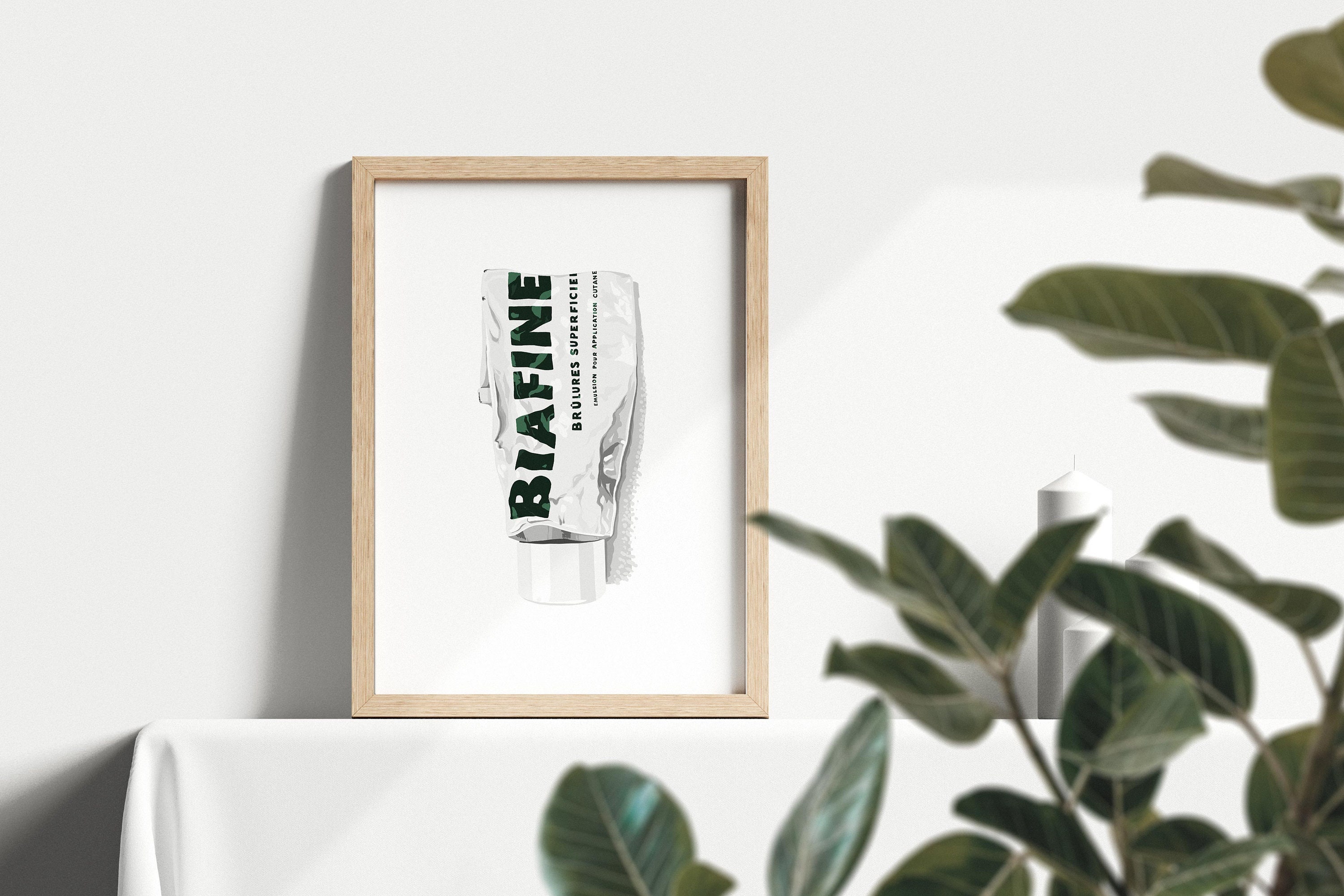 Délicieuse Illustration de Tube Crème Pressée | Tube Biaphine d'impression Wall Art Édition Limitée 