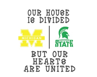 House Divided Hearts United Sports Digital Design