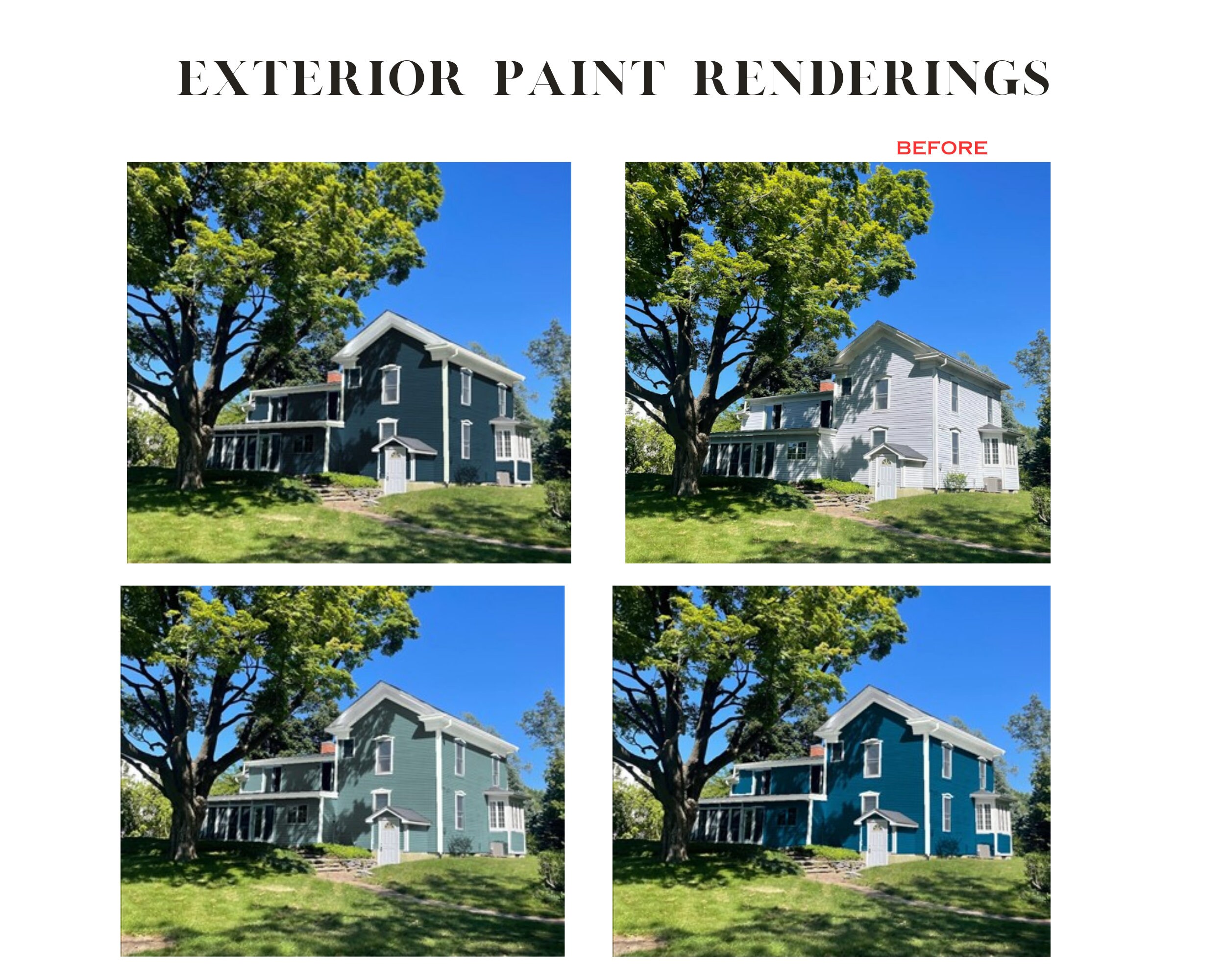 Exterior Home Paint, Exterior Home Color Consultation, Home Exterior Color Palette Etsy