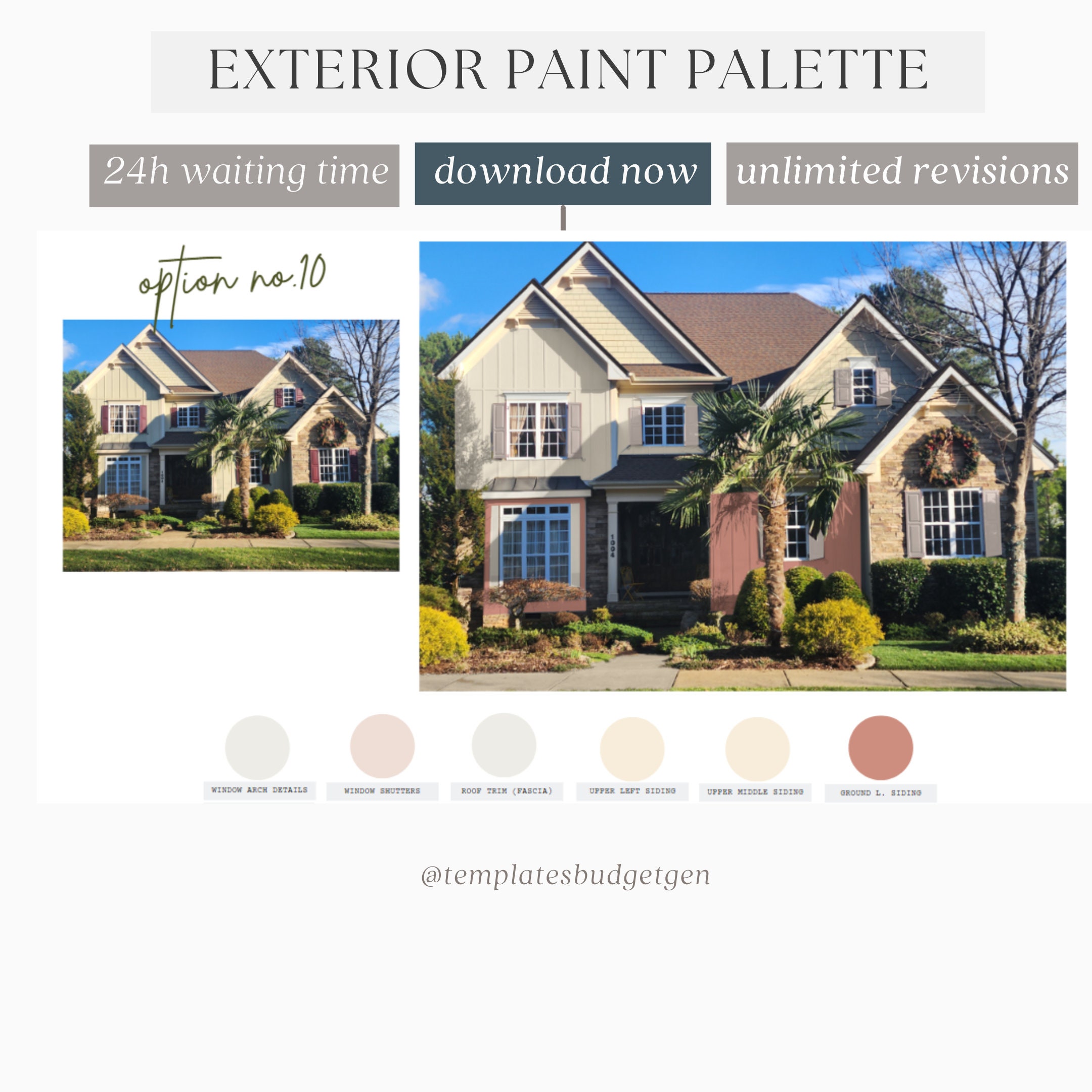 Exterior Paint Color Consultation, Exterior House Makeover Etsy