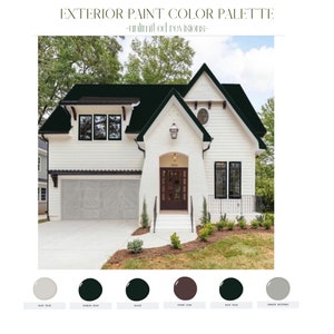 Exterior Paint Color Palette Home Exterior Makeover Exterior - Etsy