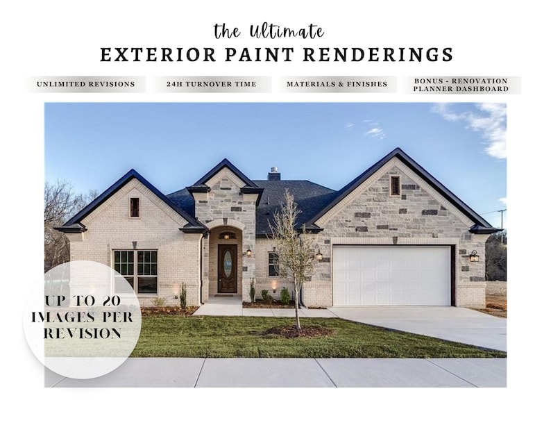 Exterior Paint Color Consultation, Exterior Design Service, Custom