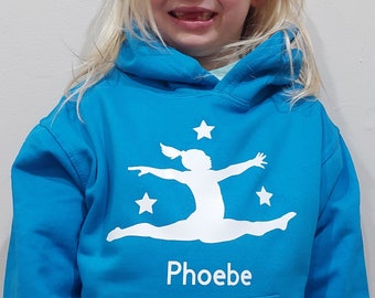 Sudadera de gimnasia para niñas, personalizada