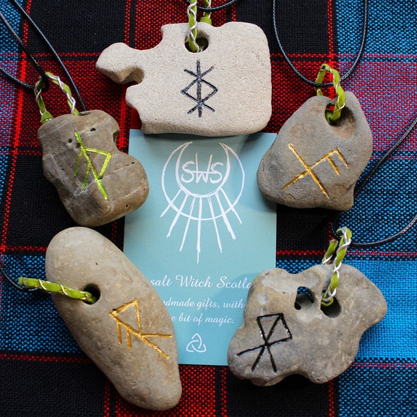Protection Rune Necklace Rune Necklace - Etsy