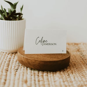 Marque place mariage noir et blanc, Marque place minimaliste, Template mariage, Marque place noir et blanc, Mariage minimaliste | ALMA