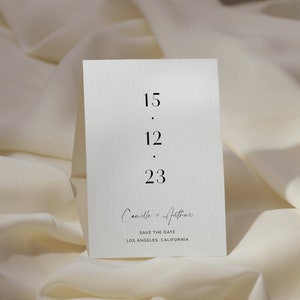 Modèle minimaliste Save the Date, Photo Save the Date, Save the Date, Boho Save the Date, Modern Save the Date, Minimaliste | MEL