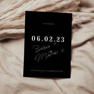 Moderne Minimal Save the Date Template, Save The Date With Photo, Modifiable Save The Date Template, Save The Date, Instant Download | AIDA