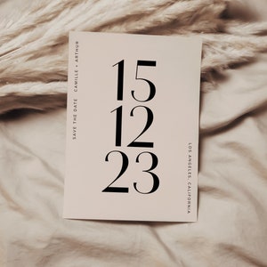 Minimalist Save the Date Template, Photo Save the Date, Save the Date, Boho Save the Date, Modern Save the Date, Minimalist Invite | MEL