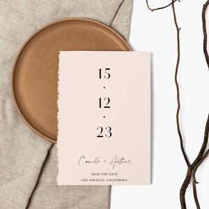 Minimalist Save the Date Template, Photo Save the Date, Save the Date, Boho Save the Date, Modern Save the Date, Minimalist Invite | MEL