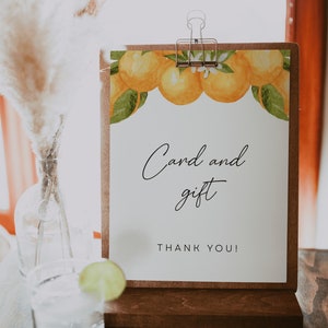 Little Cutie Cards and Gifts Sign, Modèle de baby shower moderne, Signe de cadeau baby shower, Modèle de cadeau baby shower | CLEM