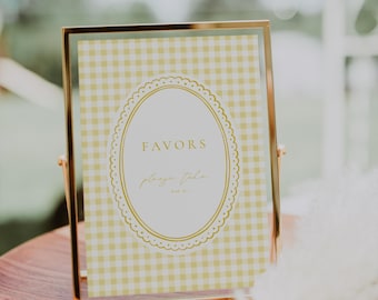 Baby Shower Favors Sign, Floral Party Sign for Favors Table, Baby Shower Decoration, Cute Baby Shower Party Sign, Favor Table Poster |STEVEN