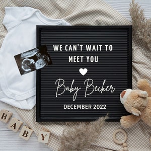 Pregnancy Announcement, Digital Pregnancy Announcement, Pregnancy Announcement Social Media, Neutral Pregnancy Announcement, Instagram | #01