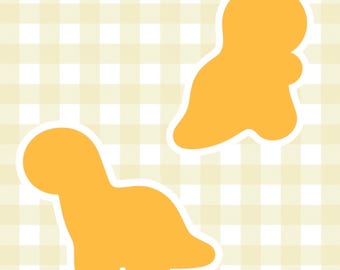 Pack d'autocollants en forme de pépite de dinosaure