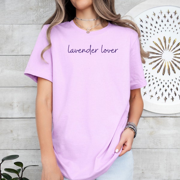 Lavendel Liebhaber T-Shirt, Pflanzenliebhaber Geschenk, ätherisches Öl Geschenk, Gärtner Geschenk, Blumen Tshirt, Blumen Shirt, Naturliebhaber Shirt