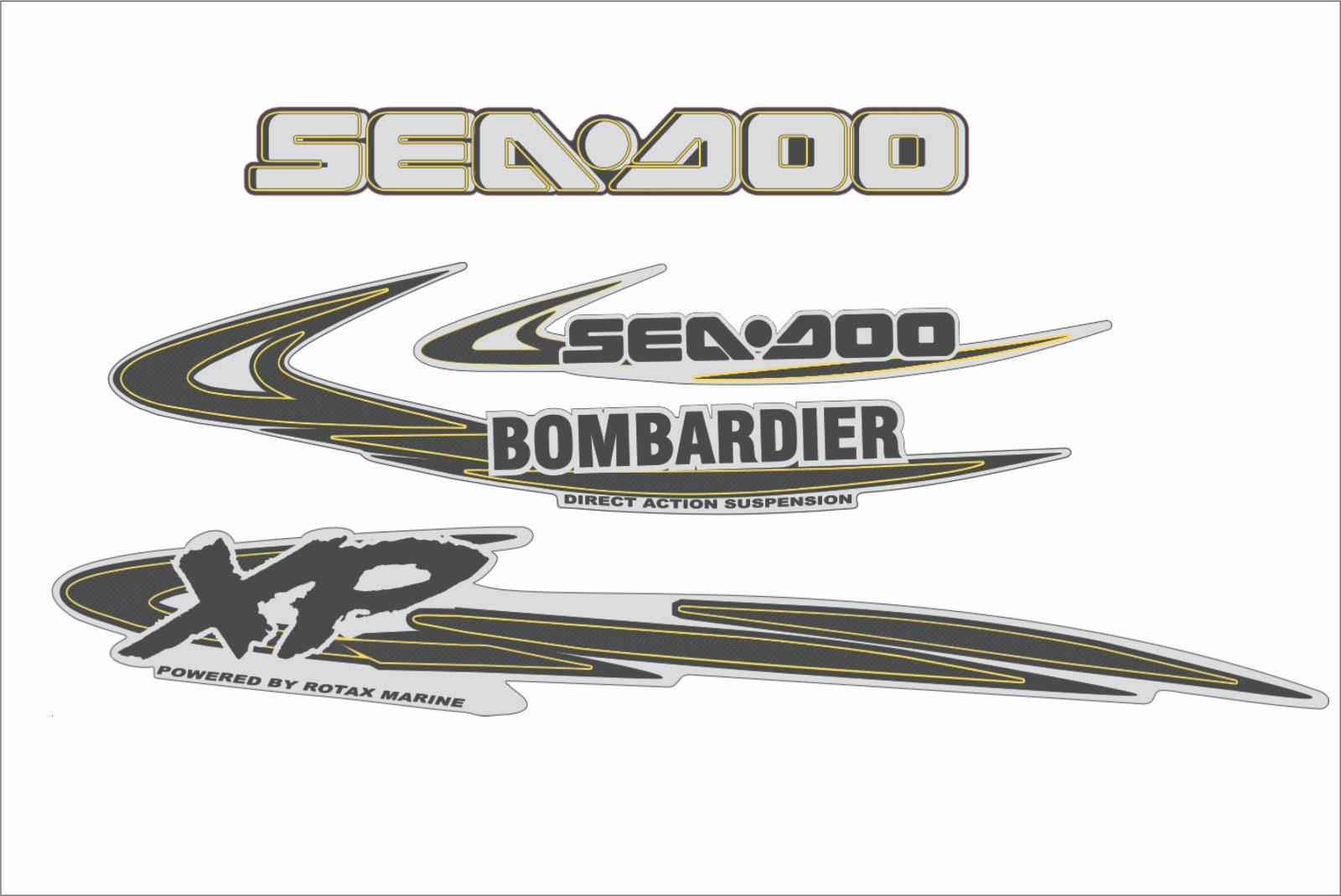 SEADOO XP 1998 Graphics / Decal / Sticker Kit - Etsy