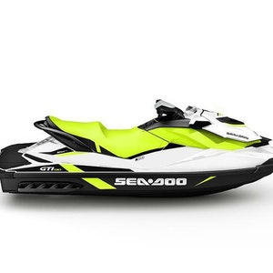 for SEADOO GTX 130 170 pro reef blue jet ski graphics decals kit