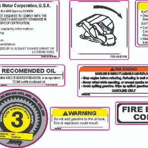 YAMAHA WAVEVENTURE 1996-1997 701 TWIN Graphics / Decal / Sticker Kit - Etsy
