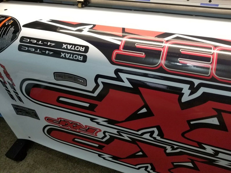 SEADOO RXP 215 2007 Grafik / Dekal / Klistermärkessats RÖD bild 5