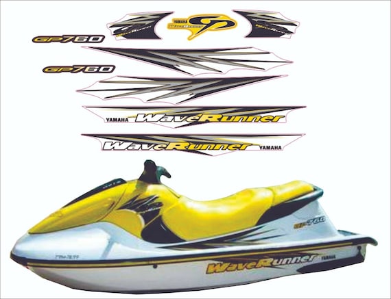 YAMAHA WAVERUNNER GP 760 1997 Graphics / Decal / Sticker Kit - Etsy