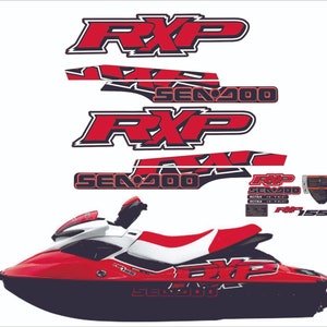 SEADOO RXP 155 2009 Graphics / Decal / Sticker Kit RED
