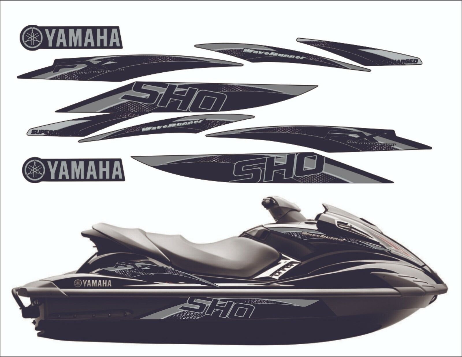 YAMAHA WAVERUNNER FX Sho Cruiser 2009 - 2011graphics/ / Sticker
