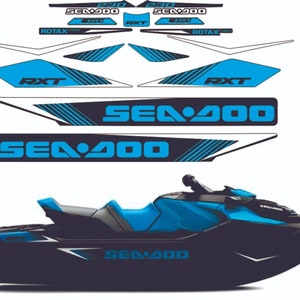 SEADOO RXT 230 2019 Graphics / Decal / Sticker Kit CUSTOM Blue