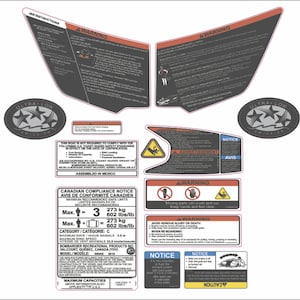 SEADOO RXT X 260 2015 Graphics / Decal / Sticker Kit Yellow image 2