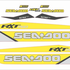 SEADOO RXT 260 2016 Graphics / Decal / Sticker Kit image 2