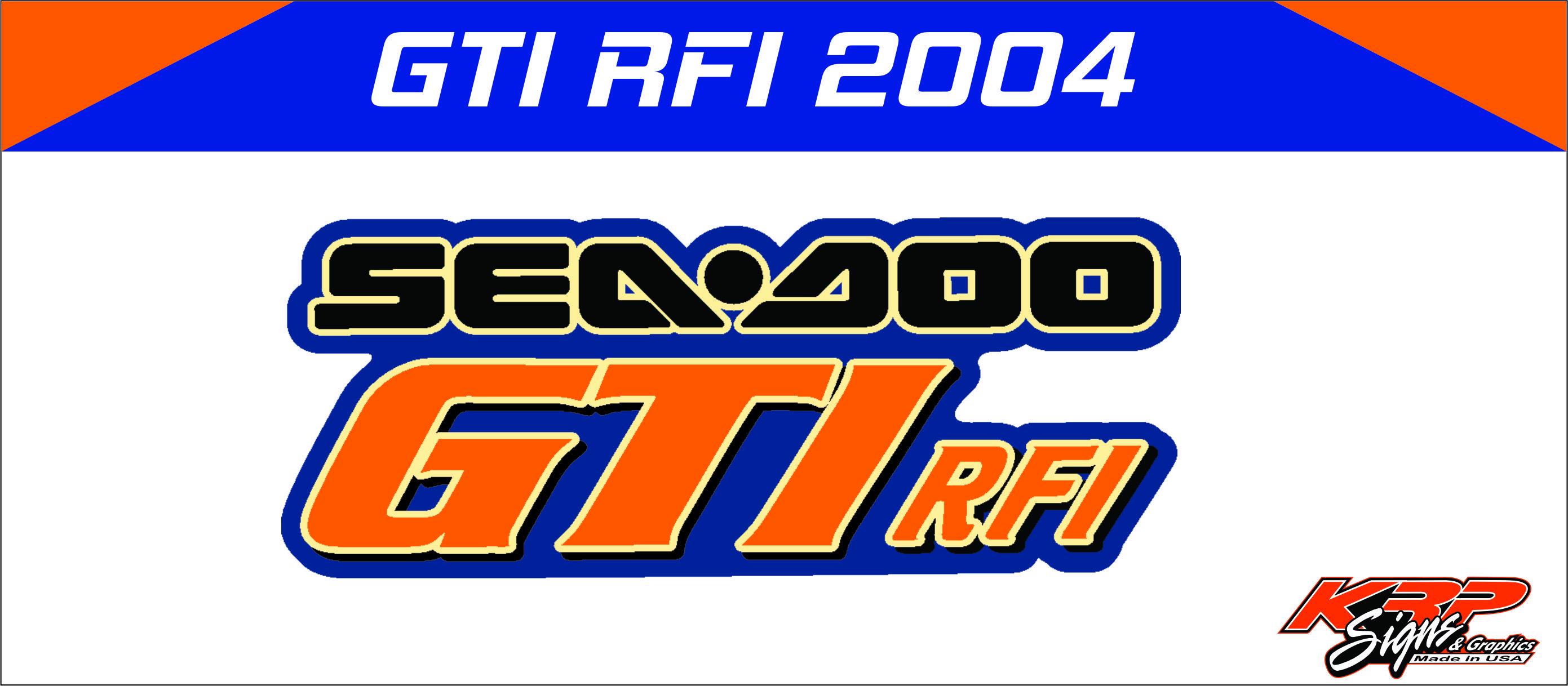 Sticker For Rfi SEADOO GTI RFI 2004 Graphics / Decal / Sticker Kit Hood Only - Etsy