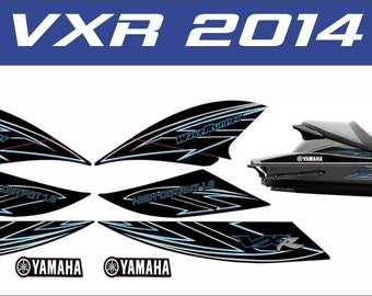 YAMAHA WAVERUNNER VXR Ho 1.8 2014 Graphics / Decal / Sticker Kit Black & Blue