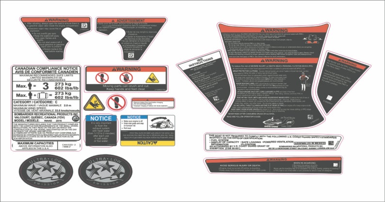 SEADOO RXT X 300 2018 Graphics / Decal / Sticker Kit image 3