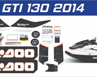 SEADOO GTI 130 2014 Graphics / Decal / Sticker Kit