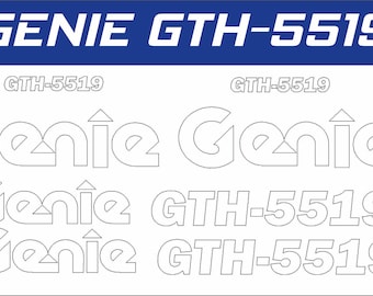 Set vinylstickers Genie GTH-5519