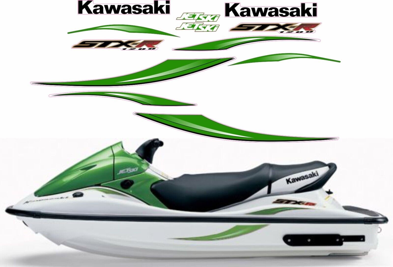 KAWASAKI STX R 1200 2003 Graphics / Decal / Sticker Kit