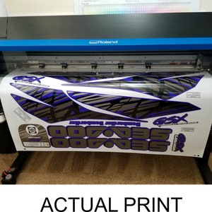 SEADOO GSX 1997 Graphics / Decal / Sticker Kit DARK Blue image 4