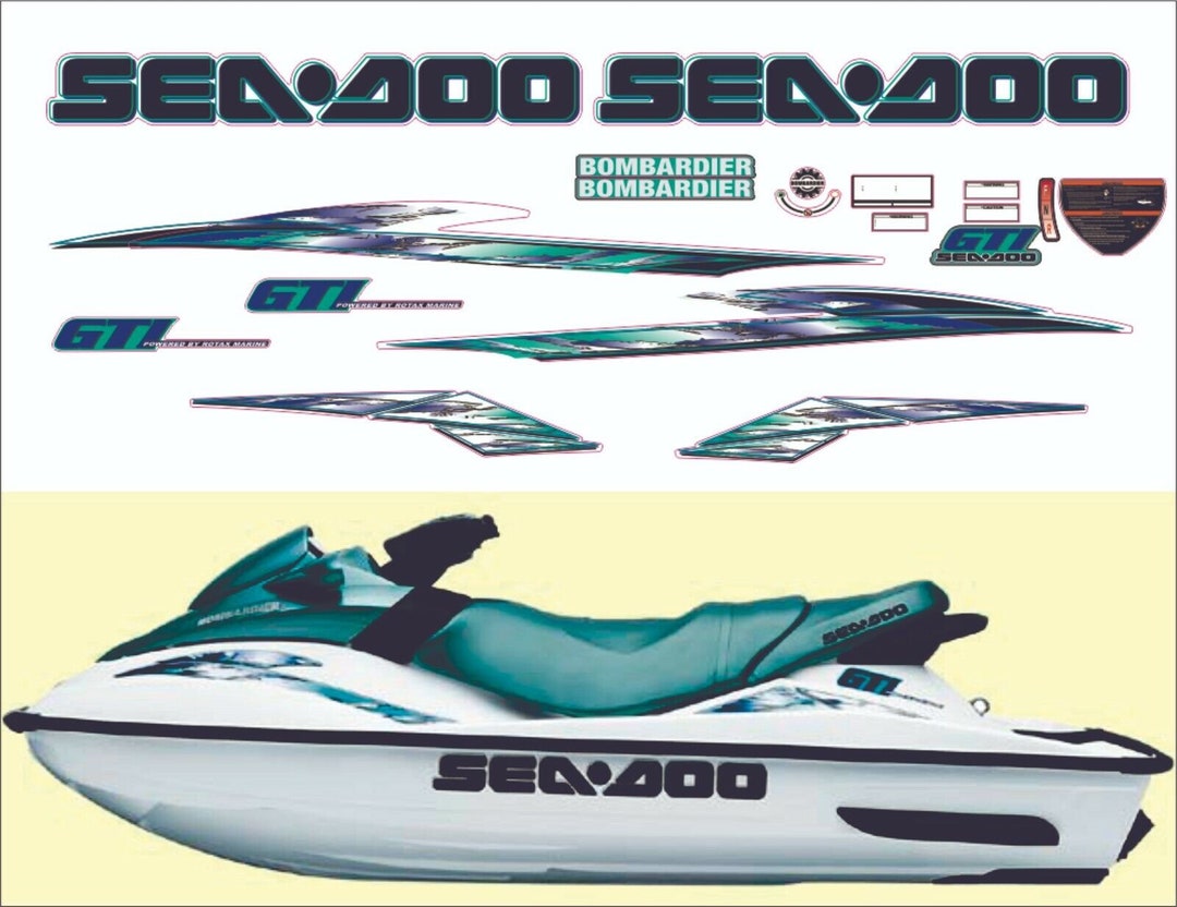 Seadoo GTI 2001 Graphics / Decal / Sticker Kit - Etsy