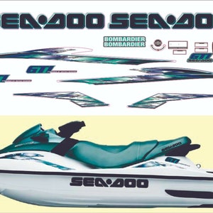SeaDoo GTI 2001 Grafika / Kalkomania / Zestaw naklejek