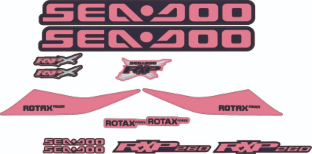 SEADOO RXP X 260 2013 Graphics / Decal / Sticker Kit Custom Pink - Etsy