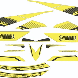 YAMAHA WAVERUNNER GP 1800 Svho 2018 Graphics / Decal / Sticker Kit Cutom Yellow