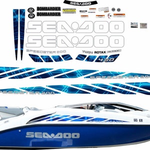 SEADOO SPEEDSTER 200 2007 TWIN 430hp Graphics /decal / Sticker Kit
