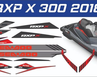 SEADOO RXP X 300 2018 Graphics / Decal / Sticker Kit Custom