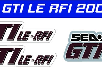 SEADOO GTI LE Rfi 2004 Graphics / Decal / Sticker Kit Hood Decals