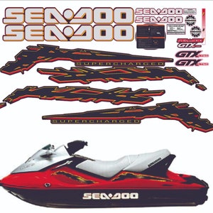 SEADOO GTX 2003 グラフィック / デカール / ステッカーキット レッド 画像 1