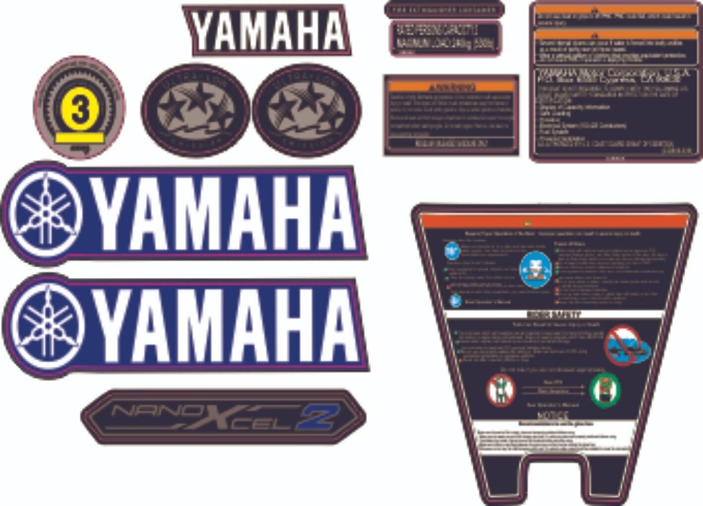 YAMAHA WAVERUNNER FX Cruiser Svho 2019 Graphics / Decal YAMAHA WAVERUNNER FX Cruiser Svho 2019 Graphics / Decal