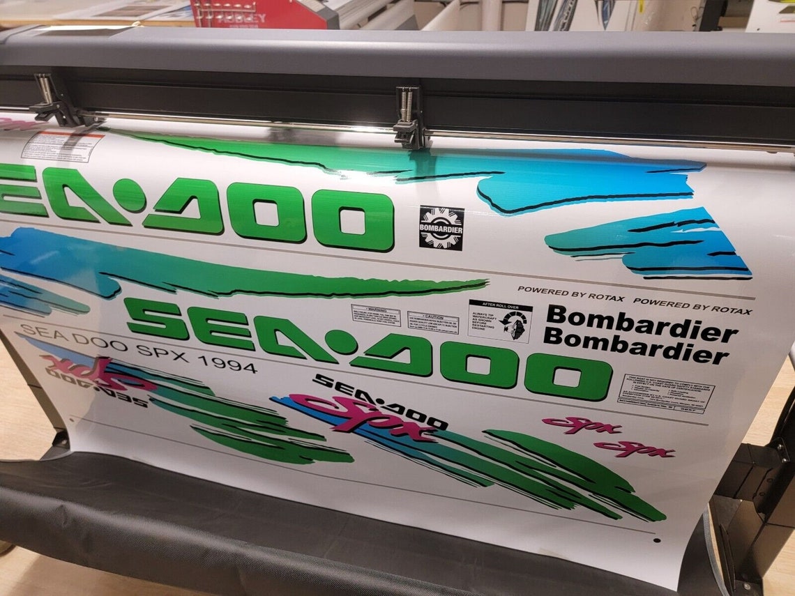 Example Sticker Parcel Spx SEADOO SPX 1994 Graphics / Decal / Sticker Kit CUSTOM - Etsy