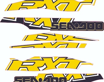 SEADOO RXT 215 2007 Graphics / Decal / Sticker Kit YELLOW